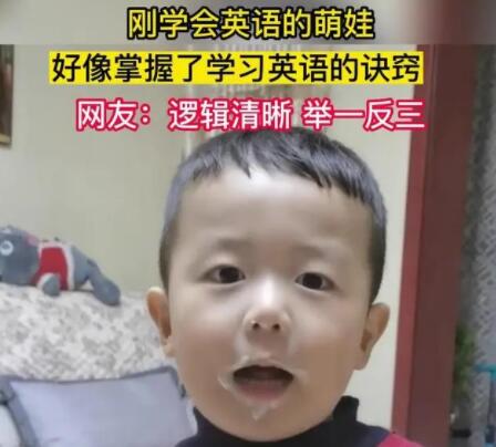 萌娃覺得自己掌握了英語的竅門 照片曝光直接讓人大呼意外