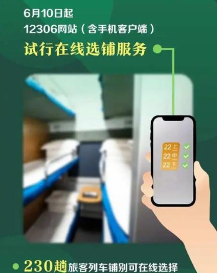 12306買臥鋪票可以在線選鋪了 到底是什么情況?