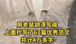 清朝作弊衣上用老鼠須抄了4萬多字 原因竟是這樣太罕見了