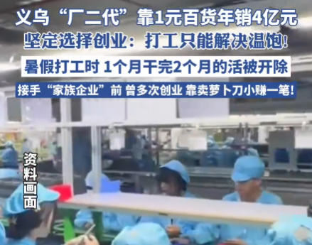 義烏“廠二代”靠1元百貨年銷4億元 背后真相實在讓人驚愕