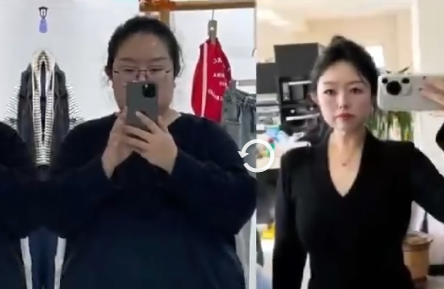 女子一年半從270斤瘦到128斤 真是太不容易了