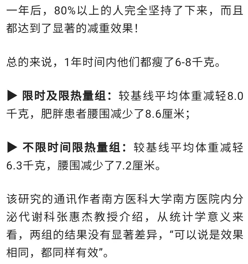 過午不食能減重？長達一年的實驗發現……