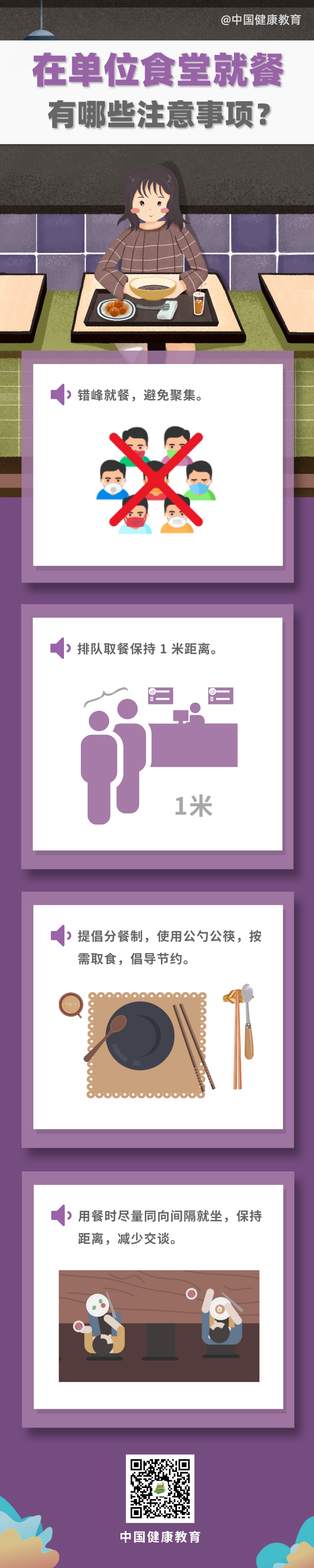 疫情期間，在單位食堂就餐有哪些注意事項？