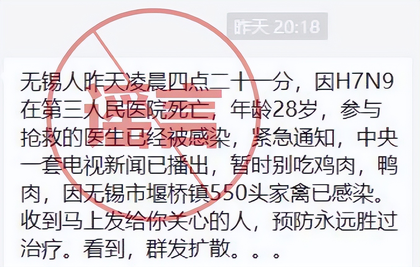 無錫有H7N9病亡者，大家暫時別吃雞肉？