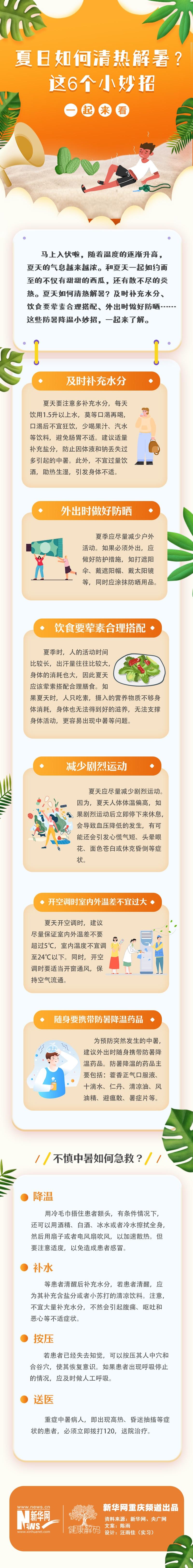夏日如何清熱解暑？這6個小妙招一起來了解